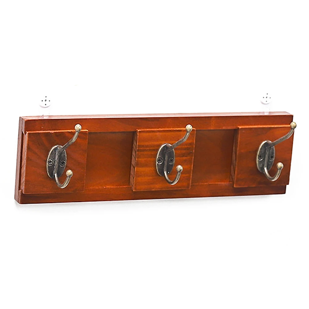 

Wall Mounted Multipurpose Punch Free Home Wood Heavy Duty Universal Easy Install Durable Decor Hook Mobile Coat Rack Hangers