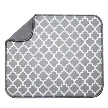 

Dish Drying Mat For Kitchen Sink Drainer Microfiber Cushion Pad Tableware Tea Towel Absorbent Hotel Bar Placemat