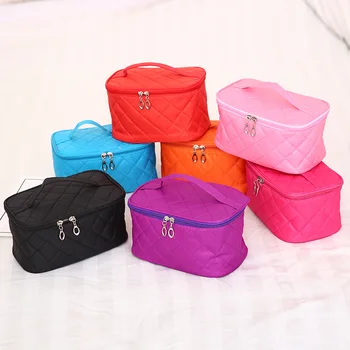 

Large Capacity Makeup Bag Cosmetic Storage Bag Package Medium-Quilted Box Bag