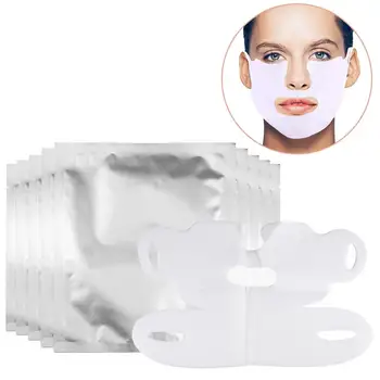 

2Pcs Lifting Mask V Shape Face Slim Chin Check Neck Lift Peel-off Mask Paper Slimming Bandage Mask Lifting Firming Skin Care