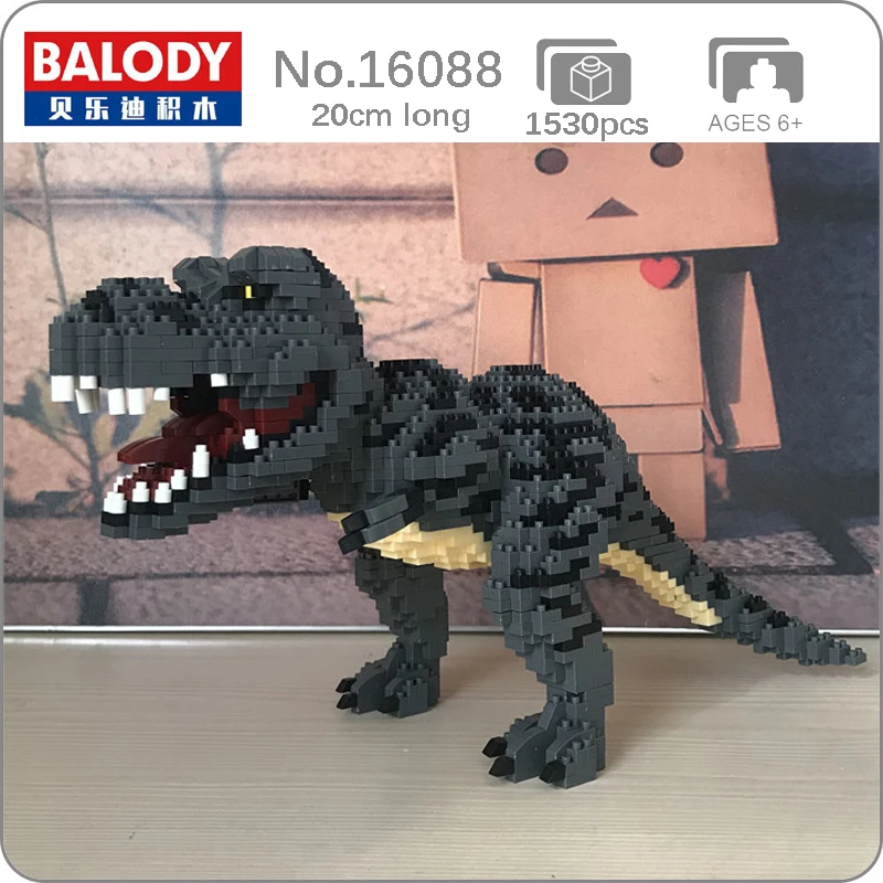Balody 16088 тираннозавр монстр животное 3D модель 1530 шт. сделай сам мини алмазные блоки