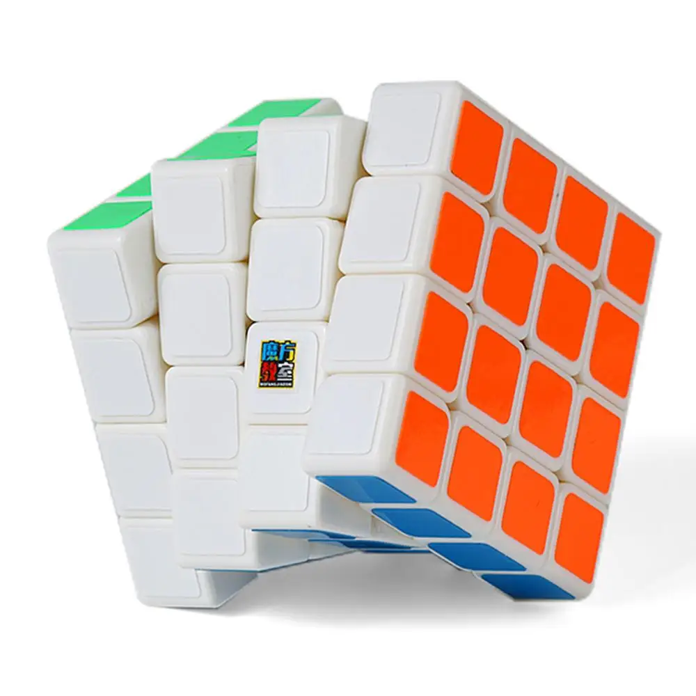 MoYu MF8840 MF4C 4x4 волшебный куб Speedcubing головоломка для начинающих-черный-база - Цвет: Красный