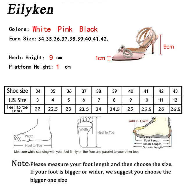 Eilyken Style Glitter Rhinestones Silk Women Pumps Crystal bowknot Satin Spring Autumn Lady Shoes High heels Party Prom Shoes 6