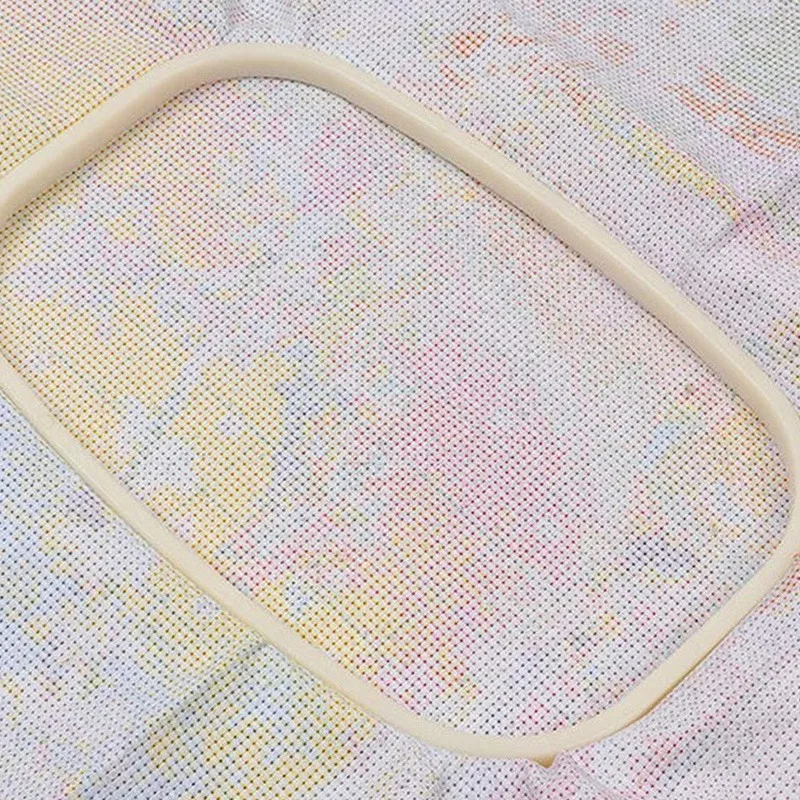 HOT Embroidery Hoop Square Cross Stitch Hoops Ivory-White Pack of 4, Different Sizes- 5 Inches 10 Inches 13 Inches for Kids and