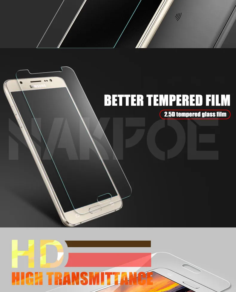 9H Tempered Glass on the For Samsung Galaxy J3 J5 J7 J2 J4 J6 J8 Plus Screen Protector HD Protective Film