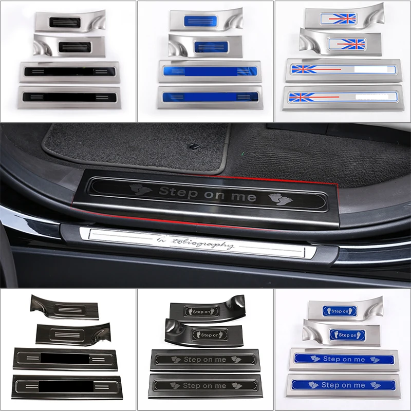 

For Land Rover Discovery 5 L462 304Stainless Inside Door Sill Protector Pedal Scuff Plate Cover Trims Accessoriess Car Threshold