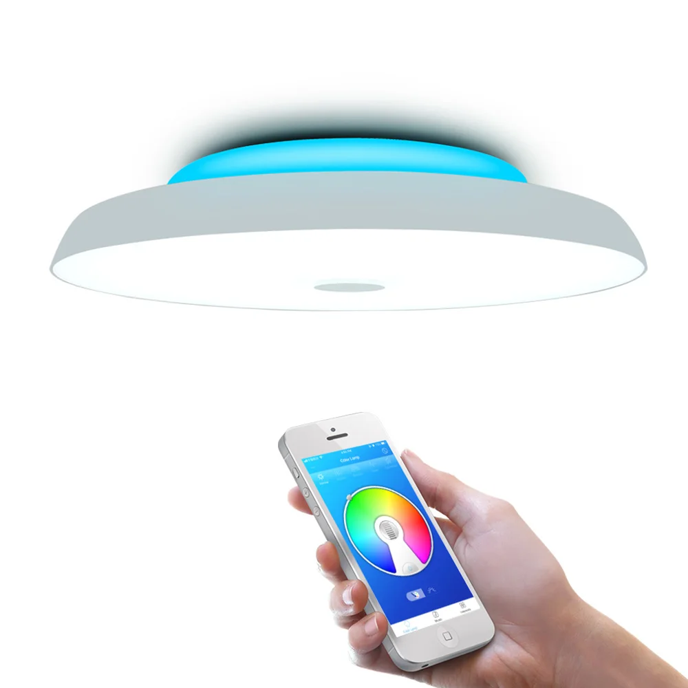 

AC95 - 265V 36w 48w 72w Smart Ceiling Light APP Bluetooth Music light bedroom lamps Smart ceiling lamp Modern Ceiling Lights