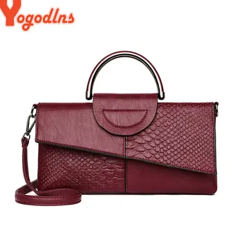 

Yogodlns Crossbody Bags Women Pattern Handbag High Capacity Casual Crocodile Shoulder Messenger Bags Ladies PU Purse