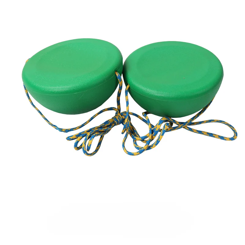 Уличные игрушки сбалансированный шаговый камень детский сад Сенсорное оборудование для обучения детей шагая на ходулях с ручками - Цвет: Green 3