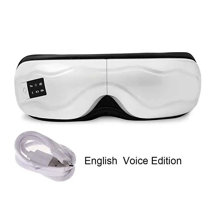 Pressão de ar sem Fio Cuidados com os Olhos Inteligente Bluetooth Música Olho Massageador Máscara Compressa Quente Vibrar Aliviar Círculos Escuros Fadiga 13 aliviar círculos escuros fadiga olho cuidados com os olhos