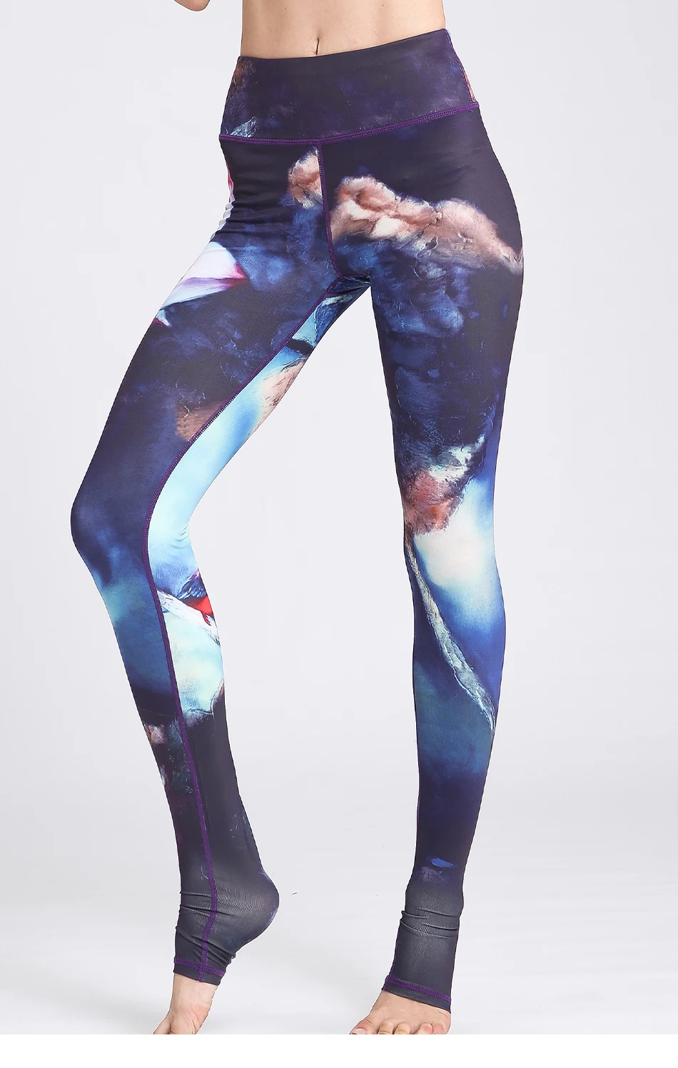 Floral gym leggings with awesome printed pattern