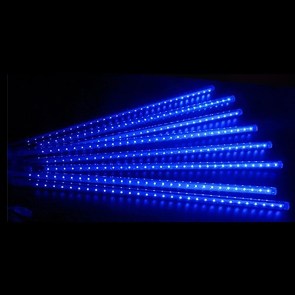 

UV Tube String Rain Drop Waterproof Wedding RGB Indoor Meteor Shower Light String Party Favor Solar Power Falling Star 30cm
