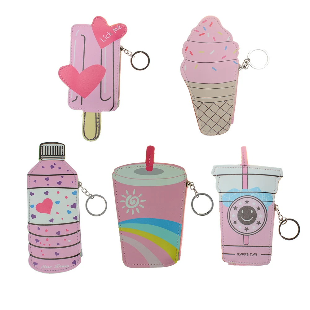 Стиль Лолиты Kawaii кошелек для мелочи из искусственной кожи квадратная Милая