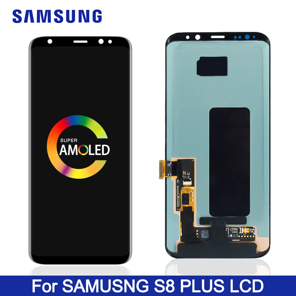ЖК-дисплей для samsung Galaxy S8 S8 плюс G950 G950F G955fd G955F G955 ЖК-дисплей Дисплей с рамкой Сенсорный экран для оцифровки