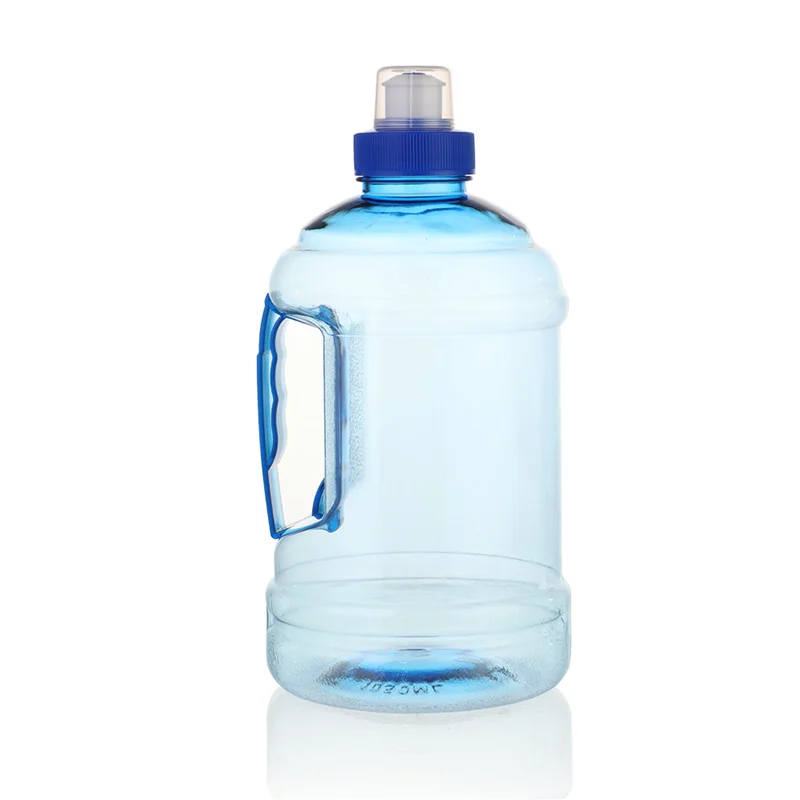 1Л горячая распродажа большой спортивный тренажерный зал тренировочные вечерние бутылки для воды чайник Спортивная бутылка для воды Спорт Кемпинг Туризм - Цвет: Blue