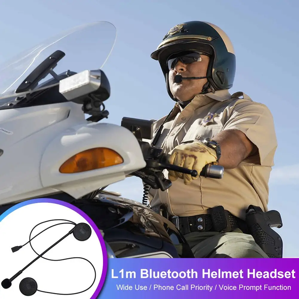 AUTOECHO Универсальный L1M ультра-тонкий мотоциклетный шлем Беспроводная bluetooth-гарнитура наушники шлем динамик с губкой микрофон