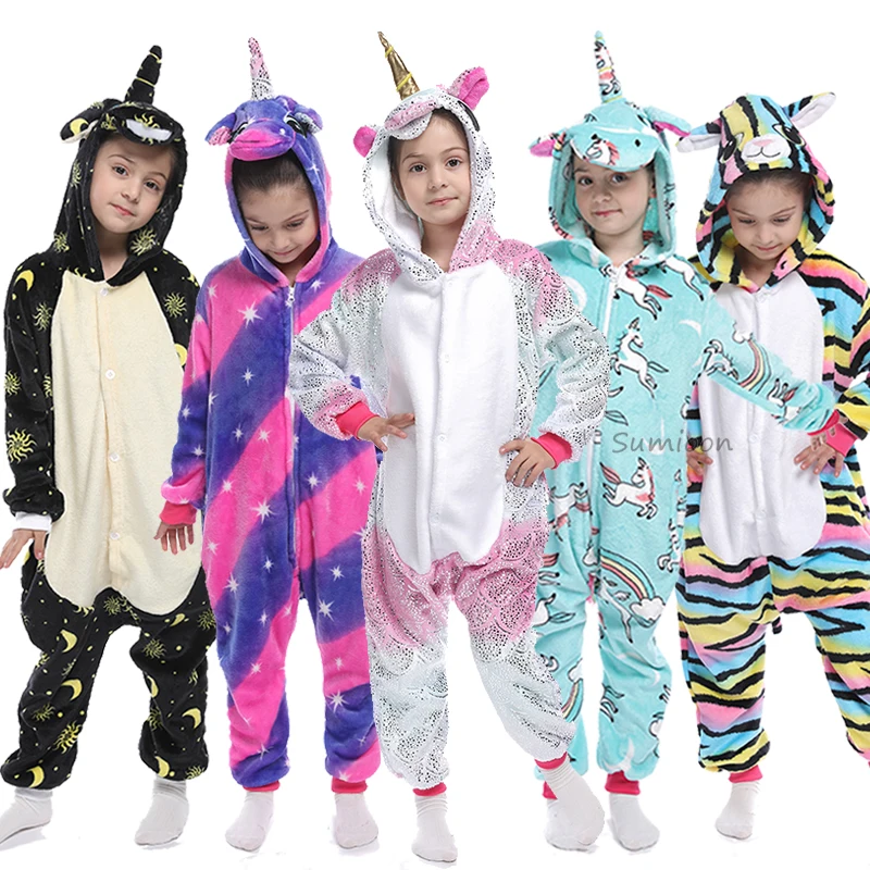 Kids Kigurumi Onesie Unicorn Pajamas For Children Animal Panda Blanket Sleepers Baby Costume Winter Boys Girsl Licorne Jumspuit Kids Kigurumi Onesie Unicorn Pajamas For Children Animal Panda Blanket Sleepers Baby Costume Winter Boys Girsl Licorne Jumspuit