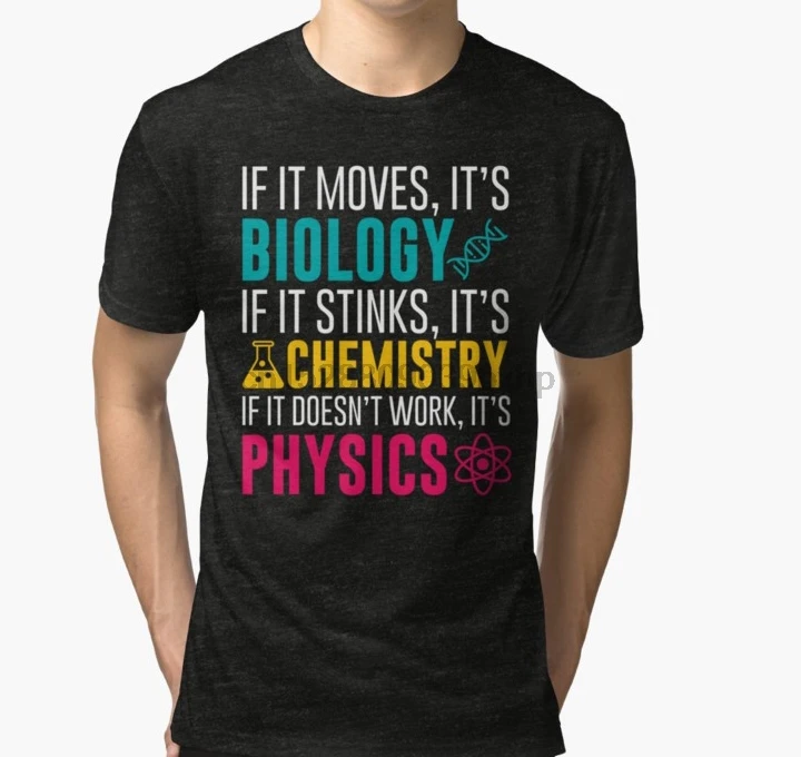 Мужская футболка If It Moves biology Boys Chemistry женская мужская футболки| |