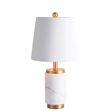 Минималистичный мрамор в китайском стиле, постельное белье, декоративная настольная лампа для спальни, гостиной, Современный домашний декор