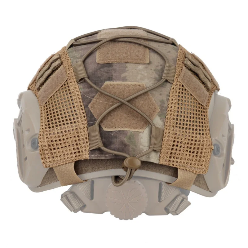 Страйкбол охота Helme тактический военный боевой шлем Крышка Wargame спортивный шлем Чехол для Ops-Core Тип Быстрый Шлем - Цвет: AT