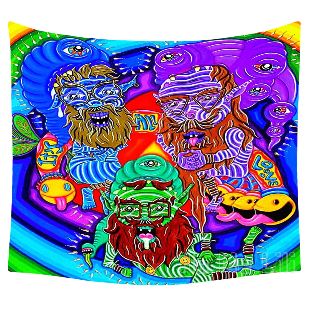 

Красочный гобелен Bad Girl в стиле хип-хоп, настенный художественный декор для стены