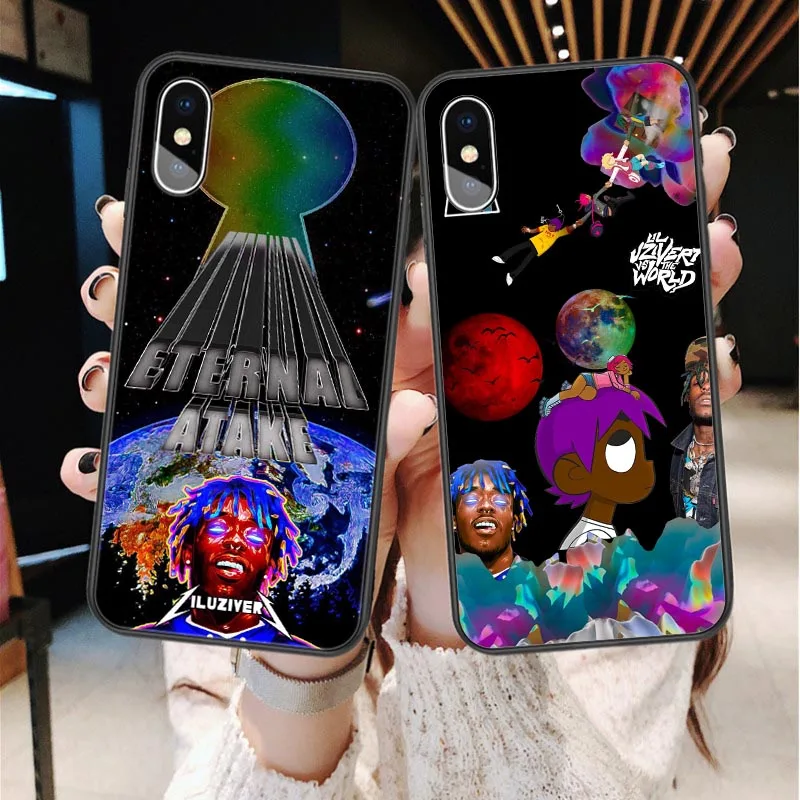 

Lil Uzi Vert Eternal Atake Rapper Soft silicone Cover Phone Case for iPhone X SE 5 5S 6 6SPlus 7 8 Plus XR XS MAX Black Cover