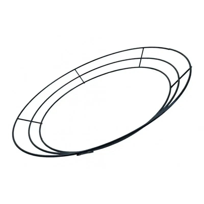 Solid Metal Wire Wreath Rings Wrapping Frames Christmas Wedding Decoration for Xmas Party Favor Home Wall Hangding Ornament