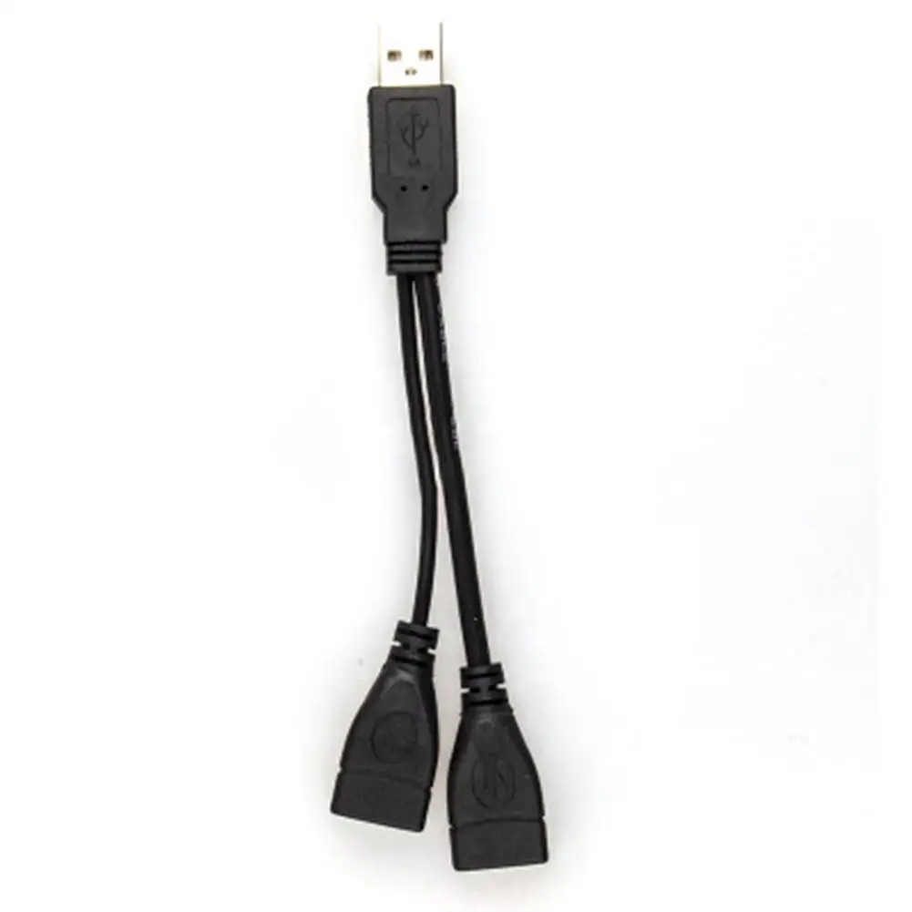 1 шт. автомобильный usb кабель Сплиттер 2 порта для передачи данных зарядный