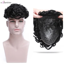 S-noilite Toupee Men 78g Men Wigs Hair Prosthesis Natural Hair Wig 100% Male Replacement System Hairpiece Invisible Extensions