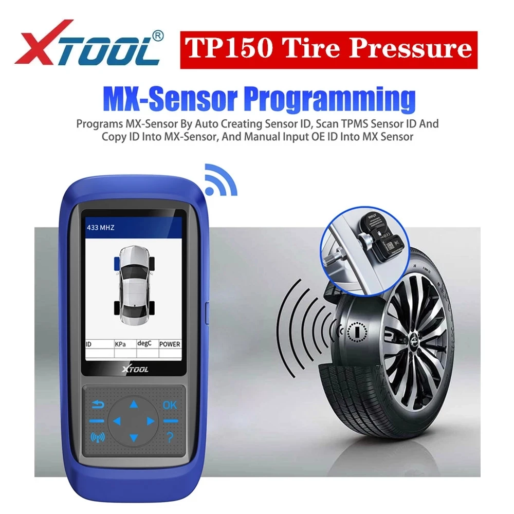 Система контроля давления в шинах XTOOL TP150 OBD2 TPMS диагностический сканер инструмент