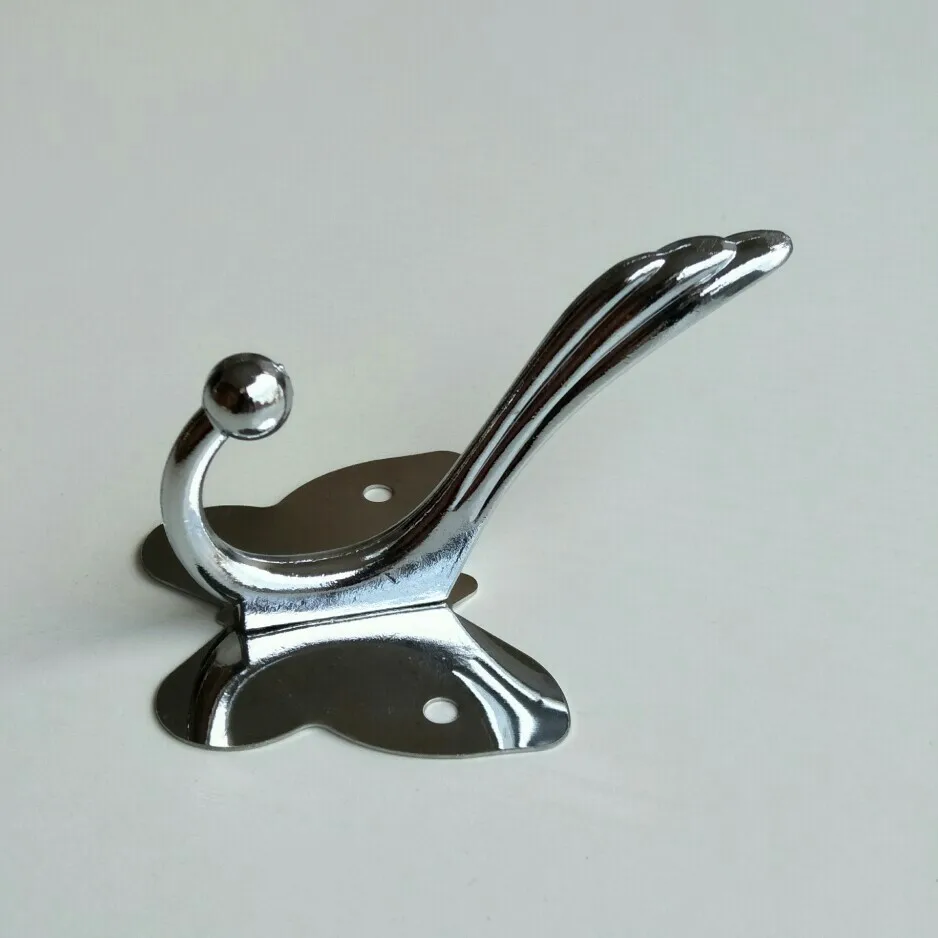 Clothes Hook Coat Hook Alloy Single Hook Door Hanging Double Hook Bathroom Wardrobe Hook Clothes Hook Wall Hangers Hardware