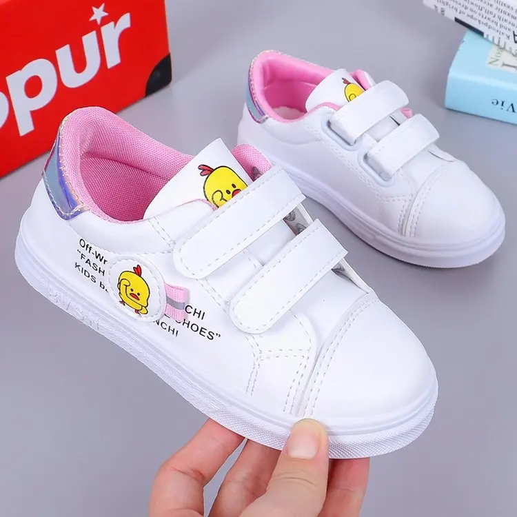 

Girls Shoe Autumn White Shoes New Style, Welcome Shelves Spring And Autumn Pu Unisex Wear-Resistant Casual Shoes Children BOY