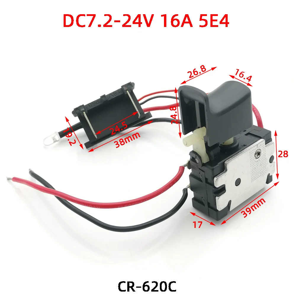 Kontrolle Elektrische Bohrmaschine Knopf Dc 7.2-24V Bohrer Teile Zubehör 
