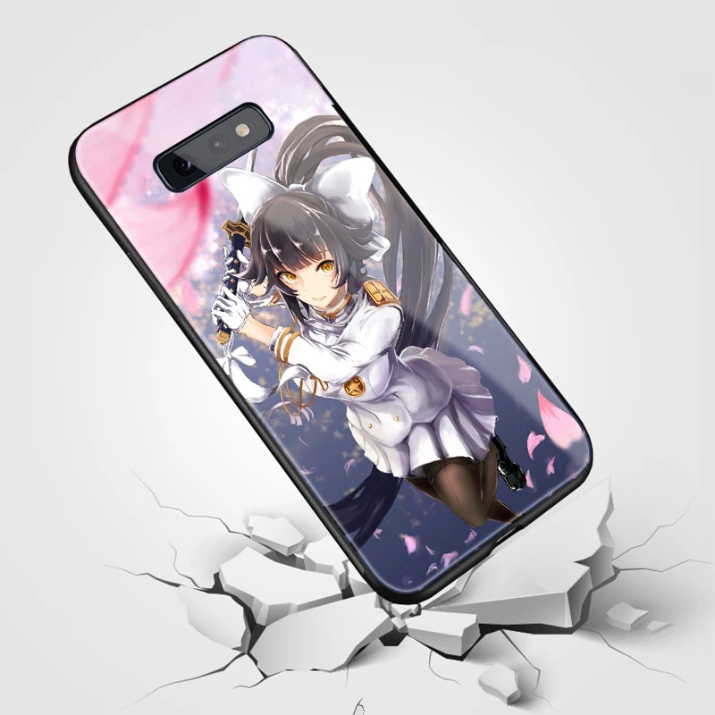 Мягкий силиконовый чехол Atago с закаленным стеклом для Samsung Galaxy S8 S9 S10e S10 S20 Ultra Note 8 9