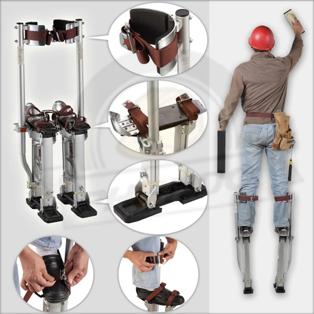 US $219.32 PHENDO Drywall Stilts 2440 1523 Adjustable Aluminum Tool Stilt For Painting Taping Or Cleaning Walking