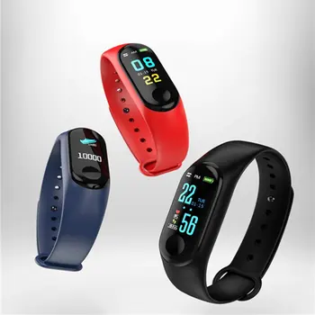 

M3 Plus smart bracelet heart rate pedometer call reminder message push Neutral Silica gel Waterproof Sleep monitoring