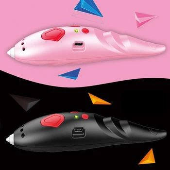 

3D Printing Pen Three-Dimensional Low Temperature Multifunctional Student Graffiti Pen with USB Charging