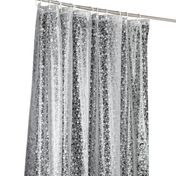 

EVA Waterproof Bathroom Shower Curtain Set Extra with 12 Hook Loops 180X200CM