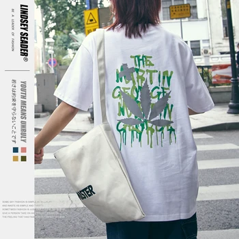 

Women Mens 2020ss Death Fimble Leaf Short Sleeve Streetwear T Shirts Men Hip Hop Casual Cotton Tees Tshirts Fashion Tops