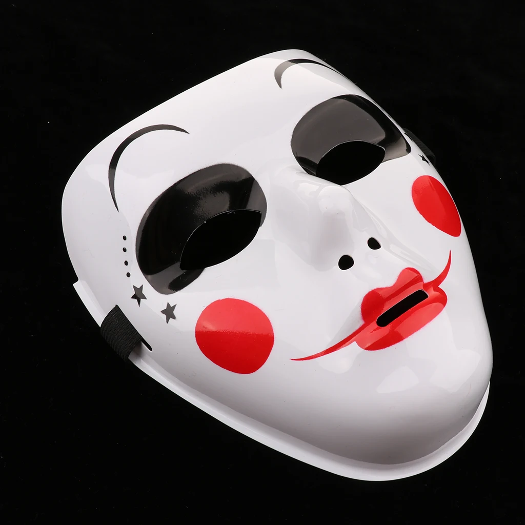 DIY Full Face Cosplay Mask White Plastic Painted Mask to Decorate, 7.9x7.1x3.9 inches