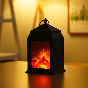 

Led Simulation Fireplace Flame Light Nordic Style Christmas Ornament Home Decoration MDJ998