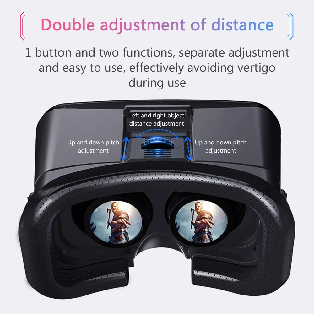 V6 VR очки с креплением на голову 3D очки Google Cardboard Bluetooth очки виртуальной реальности беспроводной VR шлем для смартфонов