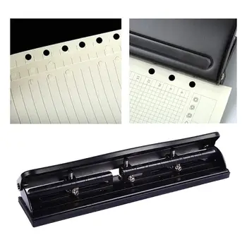 

Metal Paper Puncher Perforator Album Punching Holes Punch Portable Loose-Leaf Hole Puncher Filing 7 Sheet Premium Stationery