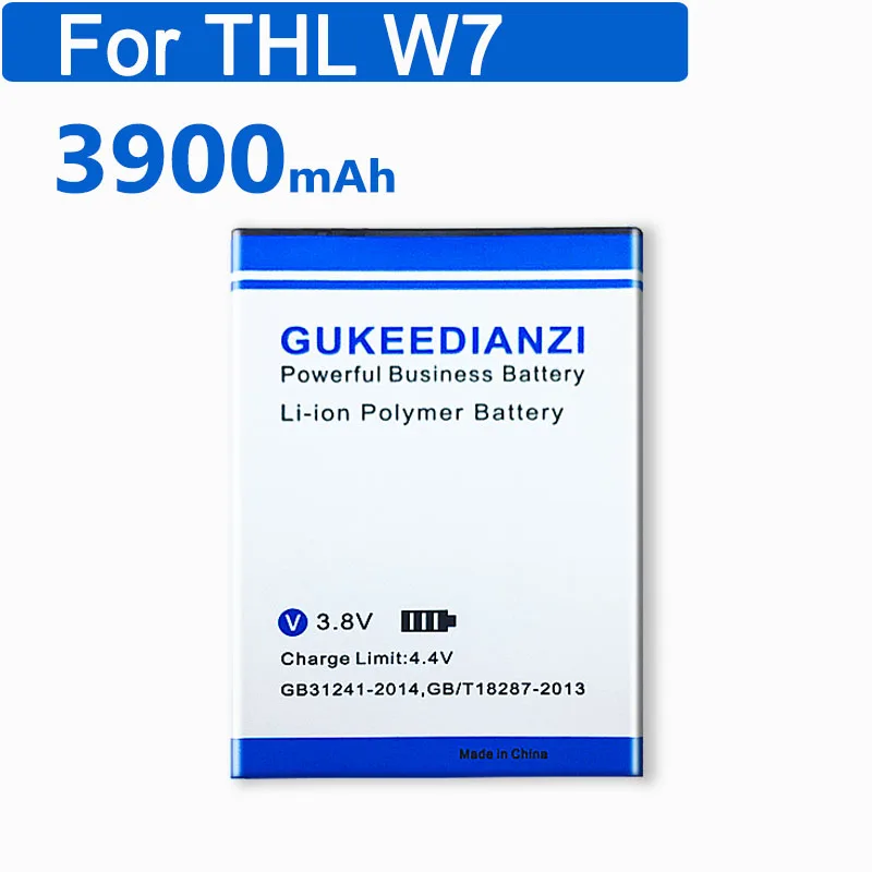 GUKEEDIANZI 3900mAh W7 сменная батарея для THL W7 литий-полимерные аккумуляторные батареи