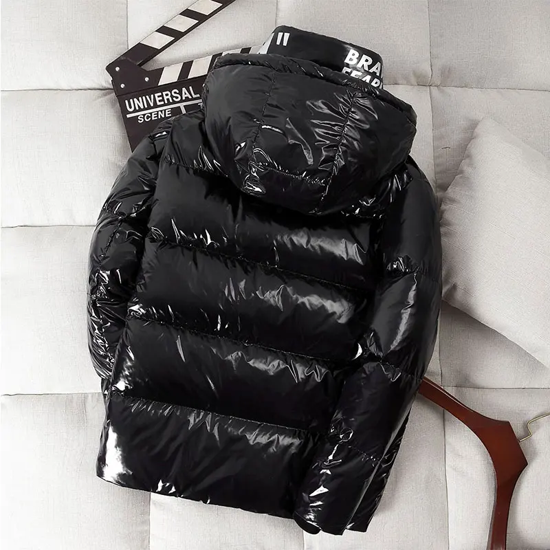 Short Down Coat New 2020 Shiny Fashion Winter