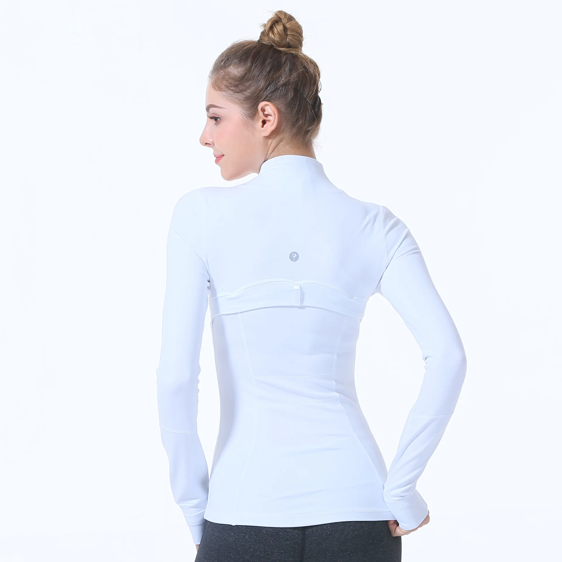 

LULU Yoga Suit High-End Jacket Long Sleeve Sweat Absorbing Moisture Tops Sports Fitness Coat Slim Fit Casual