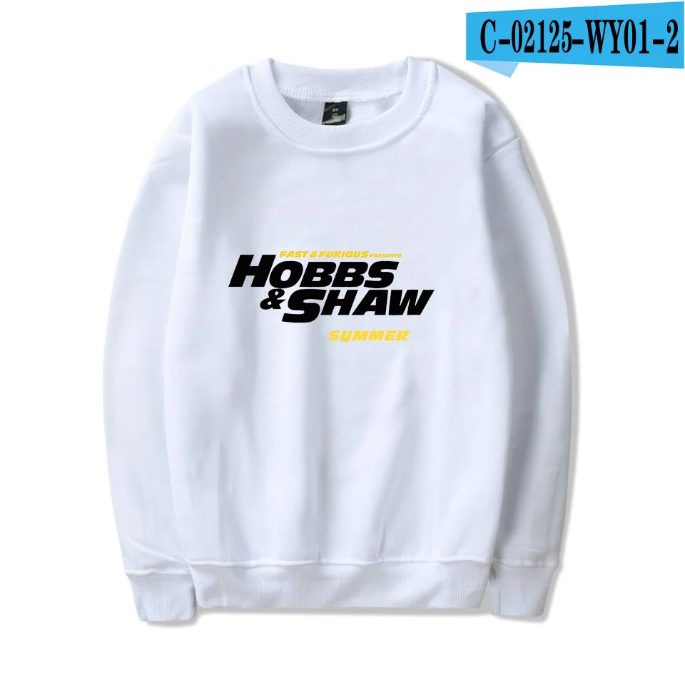 Hobbs and Shaw Дуэйн Джонсон Джейсон стэтэм новая толстовка с круглым вырезом и принтом Харадзюку с круглым воротником Мужская/Женская толстовка - Цвет: picture color