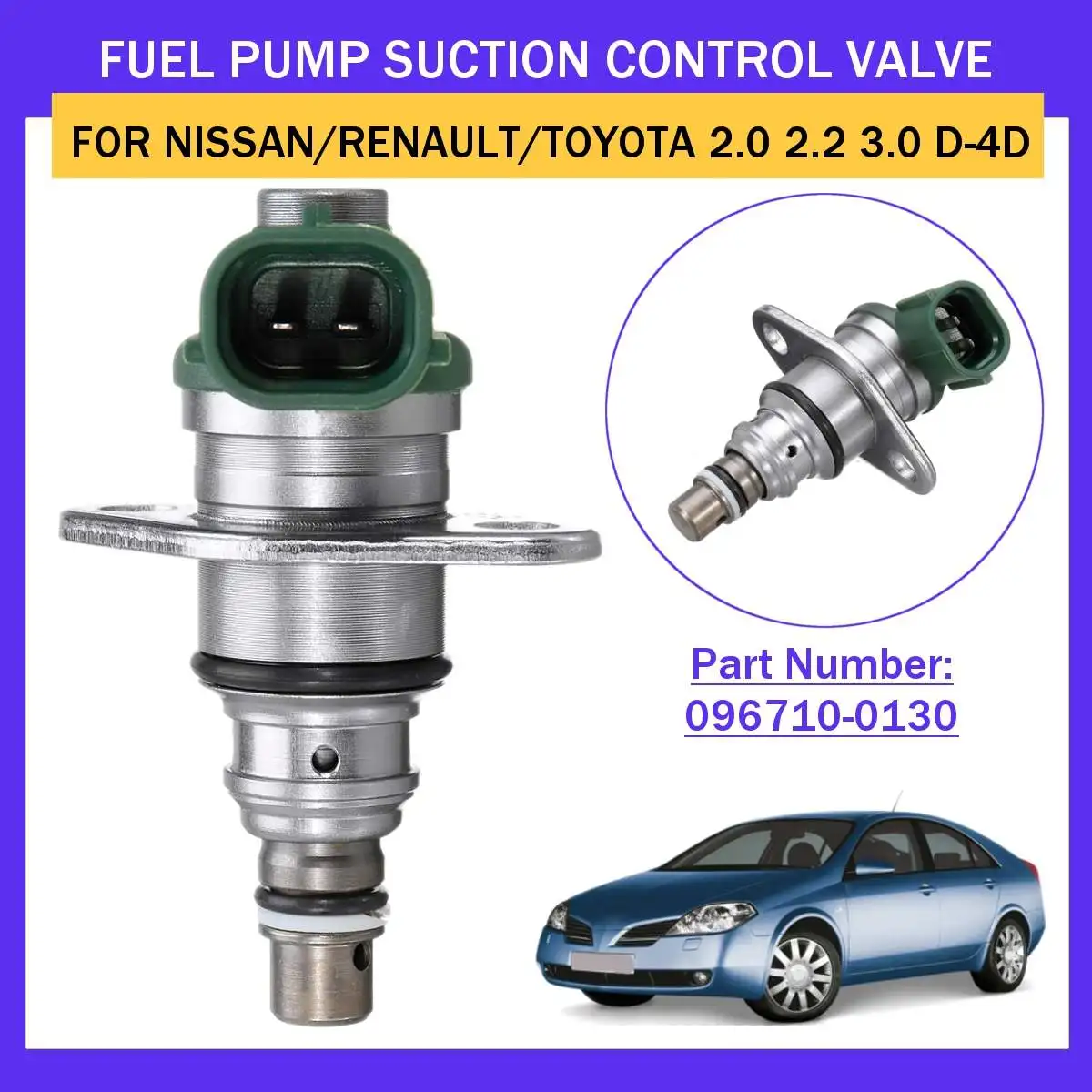

Car GREEN FUEL PUMP SUCTION CONTROL VALVE FOR TOYOTA Saab for Nissan for VAUXHALL #096710-0130 096710-0130 Accessories