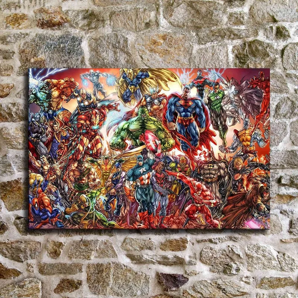 Новая коллекция супергероев Marvel, Мстители, плакаты, Картина на холсте, картины для дома, настенное искусство, аниме, плакат, Cuadros Decoracion Salon