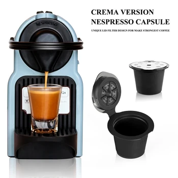 

Upgrade/Normal Crema Coffee Filters For Nespresso Maker Coffee Capsule Plastic Capsule Refillable Reusable Nescafe